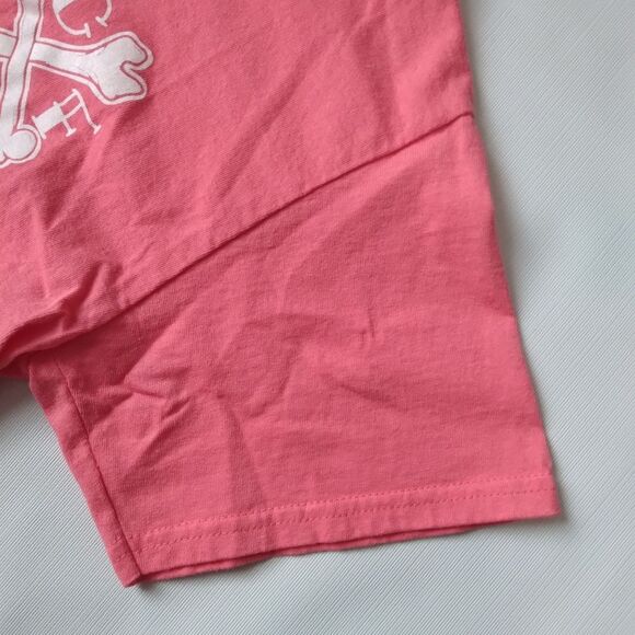 Gildan Salmon Pink Short Sleeve CFCF Crossbones Graphic Print Tee Adult Medium - Picture 8 of 8